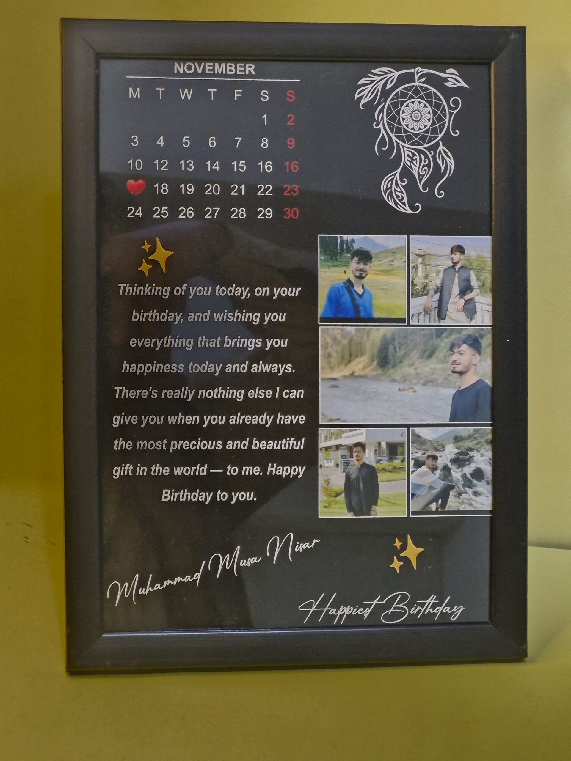 Customized Birthday Photo Frame – Personalized Birthday Gift 1 Customized Birthday Frame