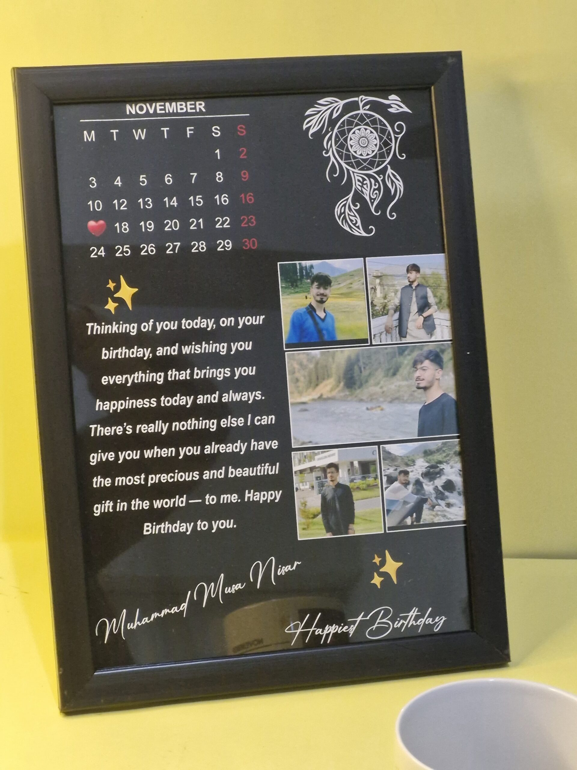 Customized Birthday Photo Frame – Personalized Birthday Gift 2 Customized Birthday Frame