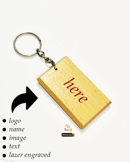 Wooden Engraving Keychain – Personalized Laser Engraved Keychain 2 Wooden Engraving Keychain