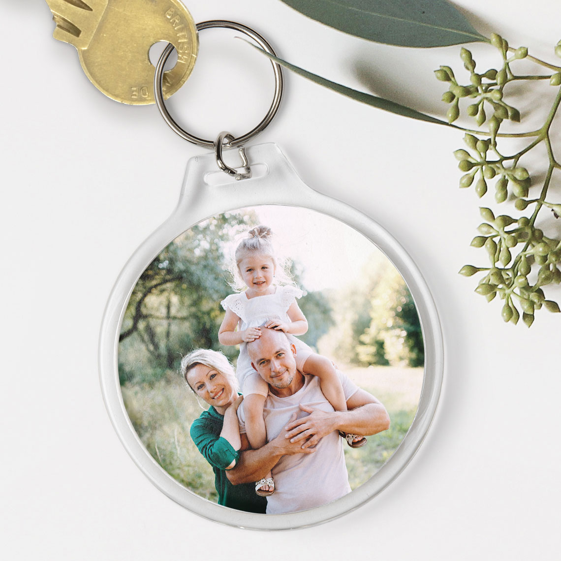 Transparent Plastic Keychain – Clear Photo Insert Keychain 5 Transparent Plastic Keychain