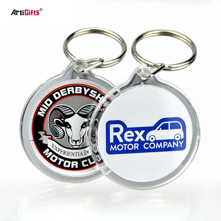 Transparent Plastic Keychain – Clear Photo Insert Keychain 1 Transparent Plastic Keychain