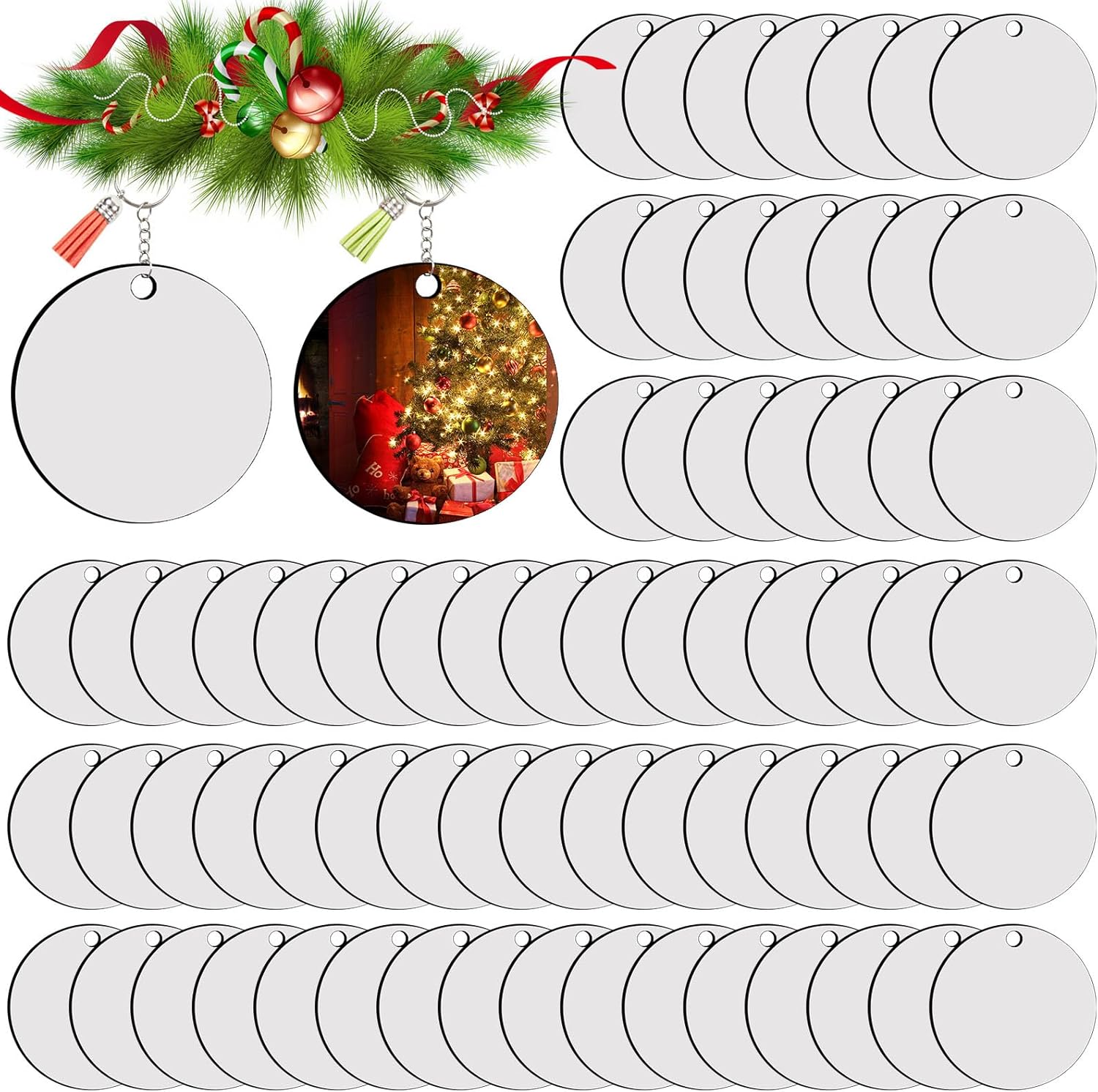 Photo Printed Keychain – Personalized Custom Keychain 2 Photo Printed Keychain