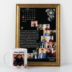 HOME 9 Customized wooden birthday frame with personalized photo